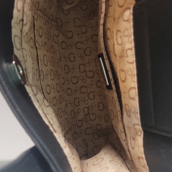 GUESS Holden Mini Embossed Black Tote Bag - Picture 5 of 5